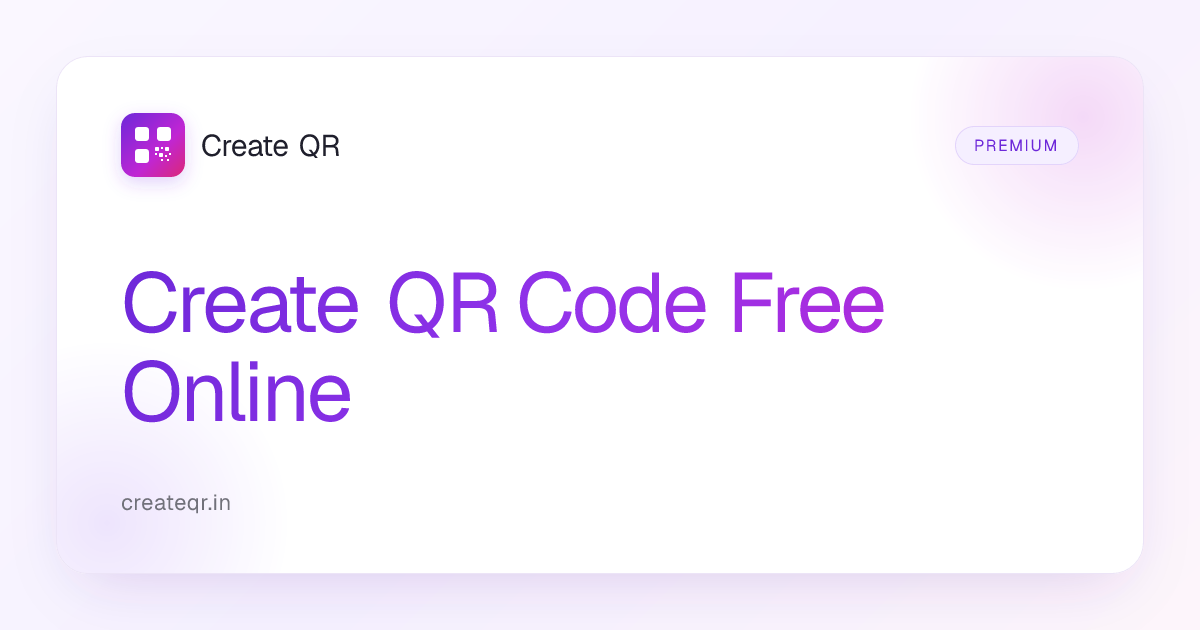 Create QR Code Free Online | Create QR